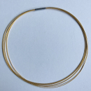 Edelstahl-Band 5 reihig golden color 45cm